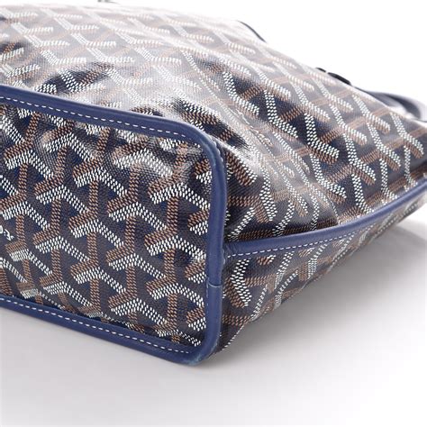 goyard goyardine reversible mini anjou navy|goyard mini anjou purses.